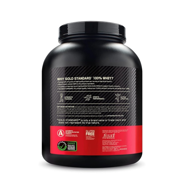 Optimum Nutrition (ON) Gold Standard 100% Whey Protein Powder 1.7 Kg (Double Rich Chocolate), 55 Serves, for Muscle Support & Recovery, Vegetarian - Primary Source Whey Isolate - Image 3