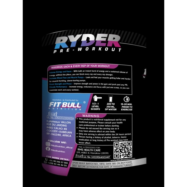 Fitbull Nutrition Ryder Preworkout - Image 4