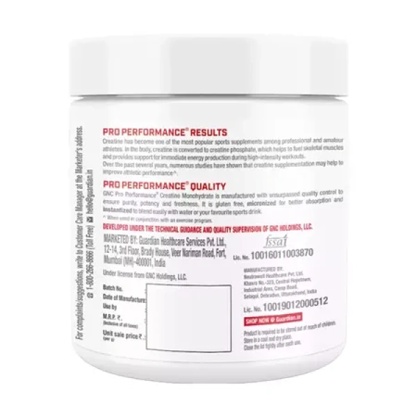 GNC Pro Performance Creatine Monohydrate - 3000mg - Image 2